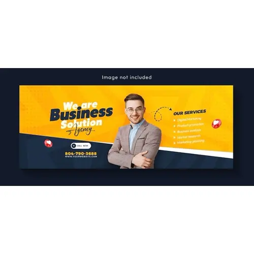 Digital marketing agency and corporate Facebook cover template design