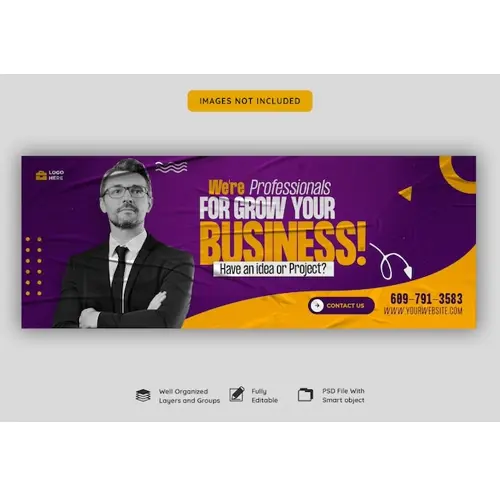 Digital marketing agency and corporate facebook cover template