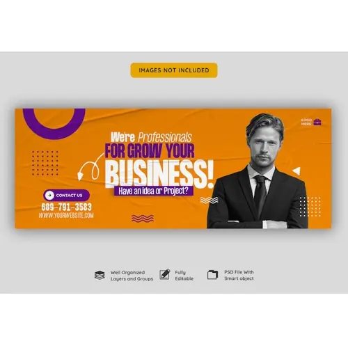 Digital marketing agency and corporate facebook cover template