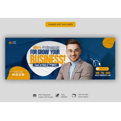 Digital marketing agency and corporate facebook cover template