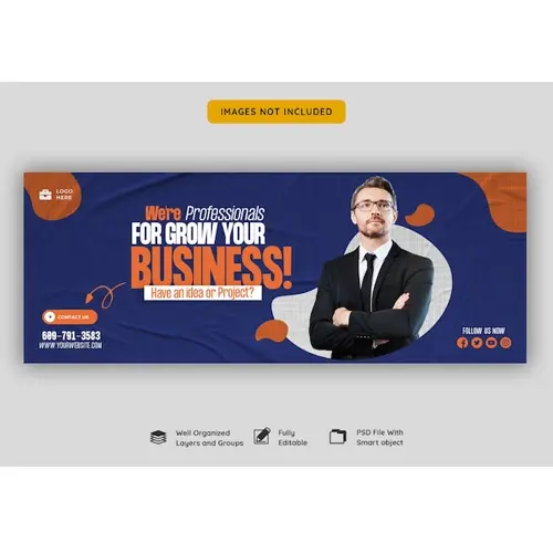 Digital marketing agency and corporate facebook cover template