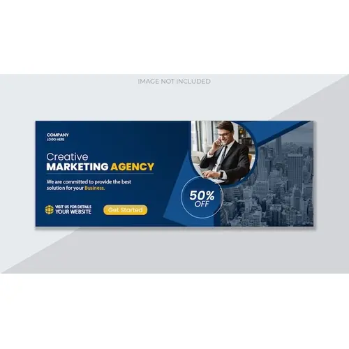 Digital marketing agency and corporate facebook cover template