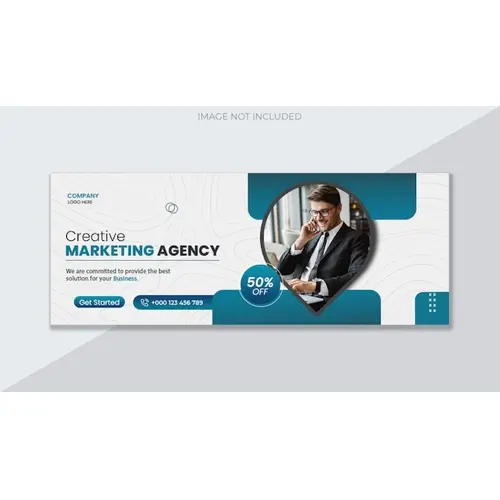 Digital marketing agency and corporate facebook cover template
