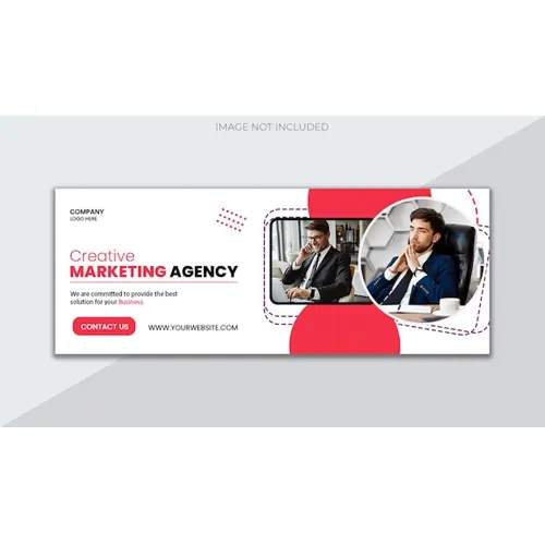 Digital marketing agency and corporate facebook cover template