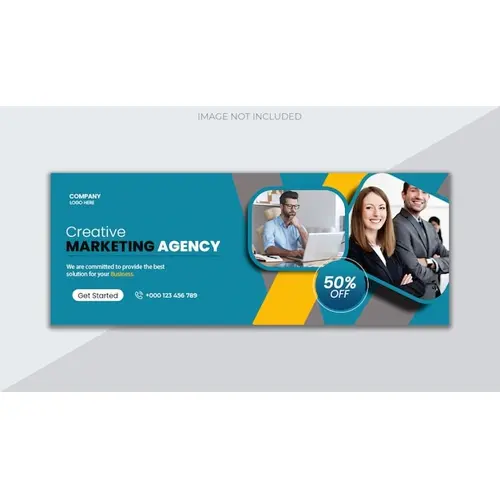 Digital marketing agency and corporate facebook cover template