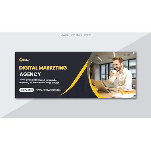Digital marketing agency and corporate facebook cover template