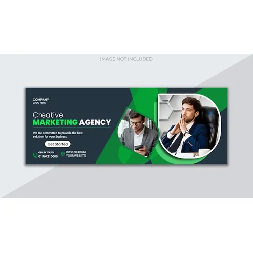 Digital marketing agency and corporate facebook cover template