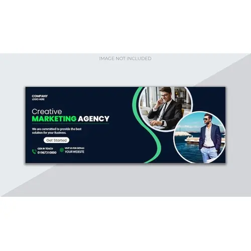 Digital marketing agency and corporate facebook cover template