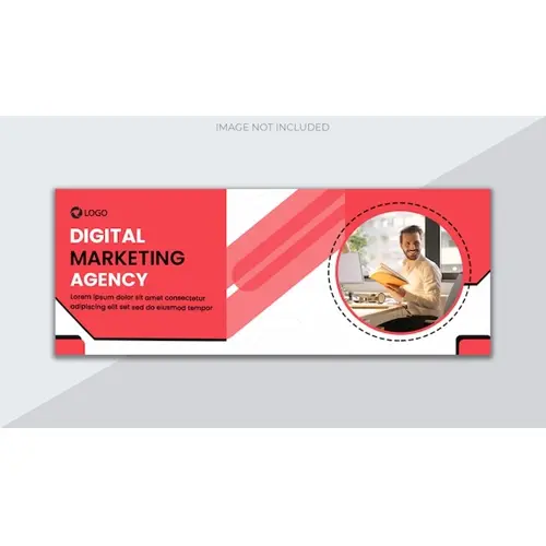 Digital marketing agency and corporate facebook cover template