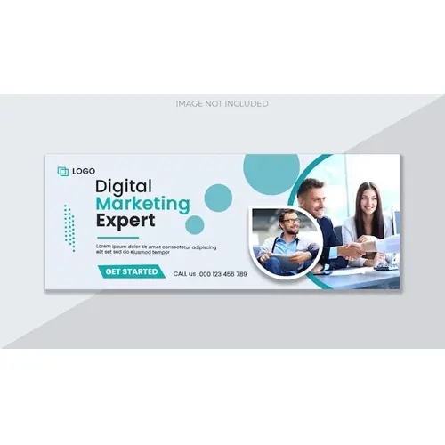 Digital marketing agency and corporate facebook cover template