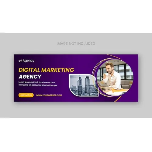 Digital marketing agency and corporate facebook cover template
