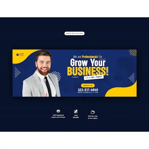 Digital marketing agency and corporate facebook cover template