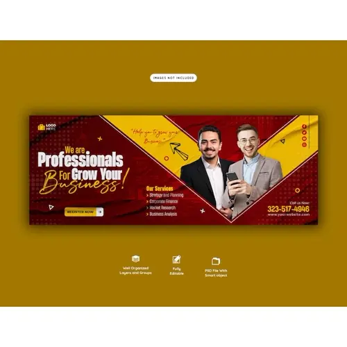 Digital marketing agency and corporate facebook cover template