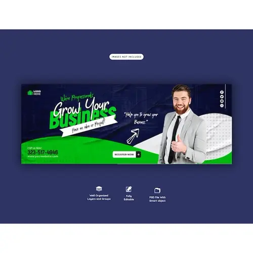 Digital marketing agency and corporate facebook cover template