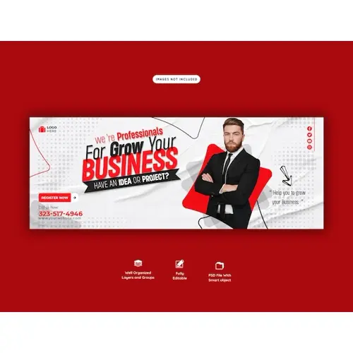 Digital marketing agency and corporate facebook cover template