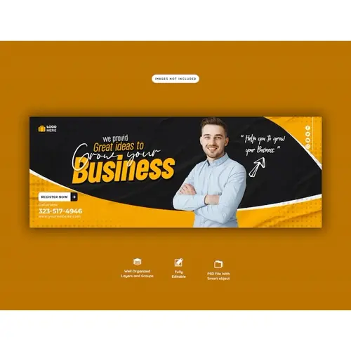Digital marketing agency and corporate facebook cover template
