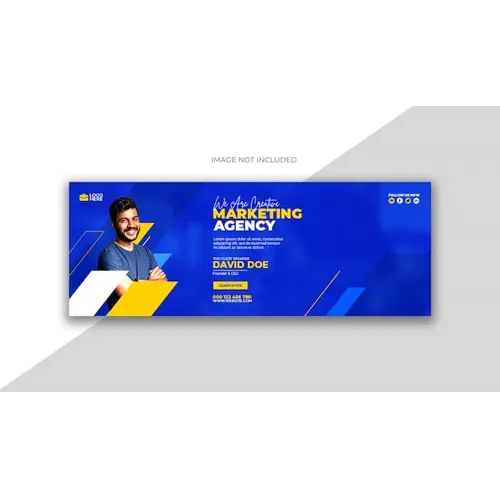 Digital marketing agency and corporate Facebook cover template