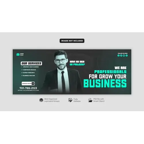 Digital marketing agency and corporate facebook cover template