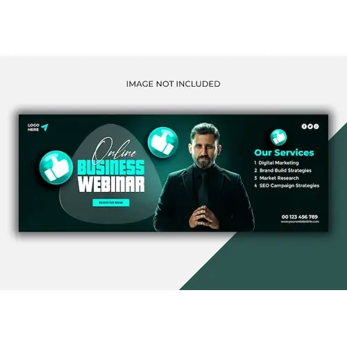 Digital marketing agency and corporate Facebook cover template