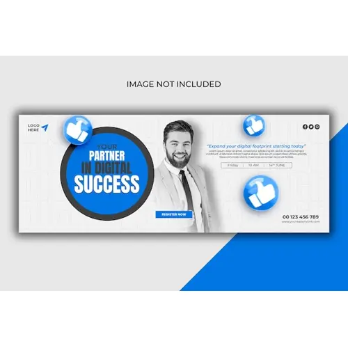 Digital marketing agency and corporate Facebook cover template