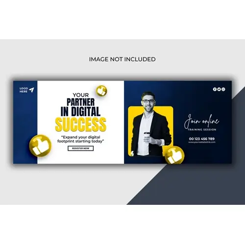 Digital marketing agency and corporate Facebook cover template