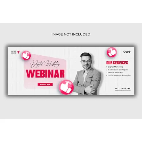 Digital marketing agency and corporate Facebook cover template