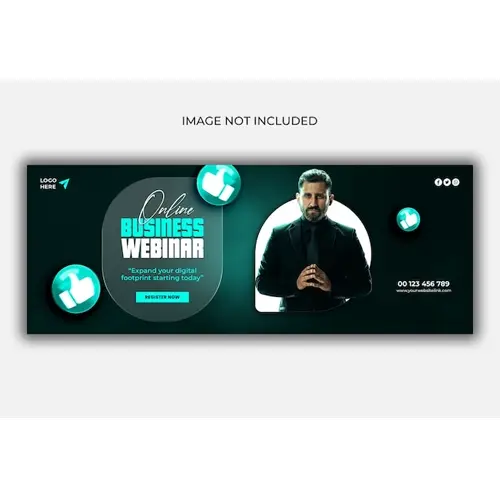 Digital marketing agency and corporate Facebook cover template