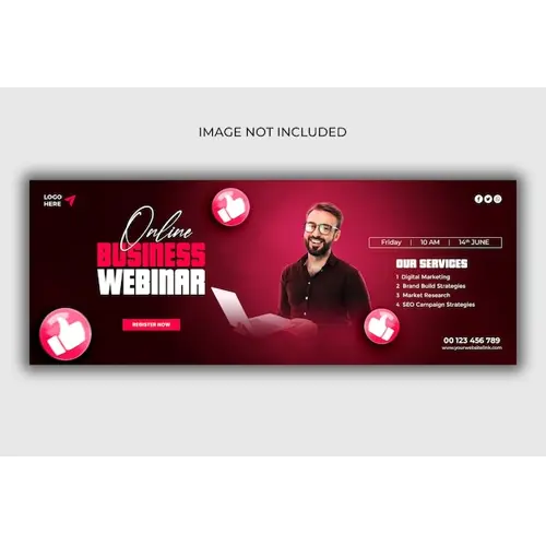 Digital marketing agency and corporate Facebook cover template