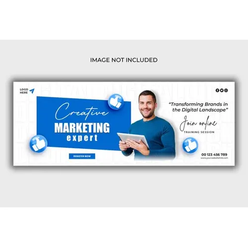 Digital marketing agency and corporate Facebook cover template