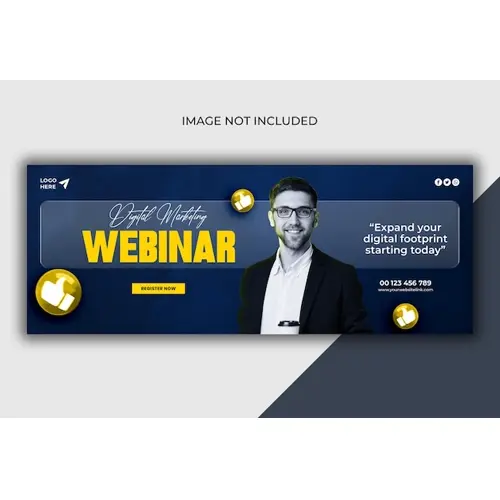 Digital marketing agency and corporate Facebook cover template