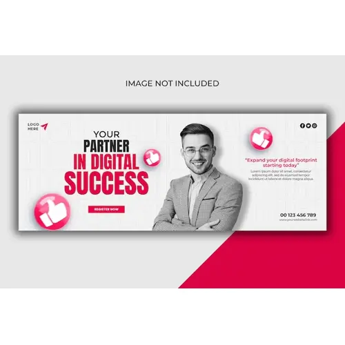 Digital marketing agency and corporate Facebook cover template