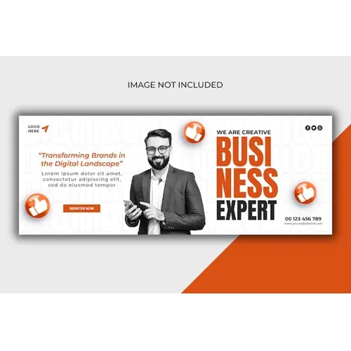 Digital marketing agency and corporate Facebook cover template
