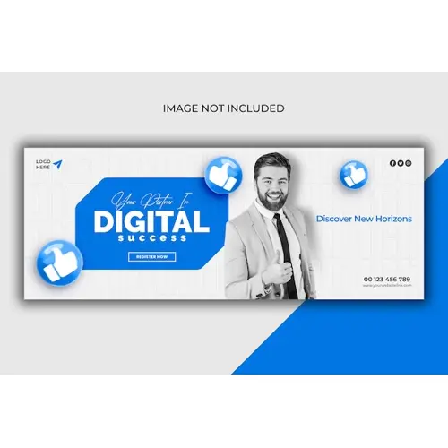 Digital marketing agency and corporate Facebook cover template