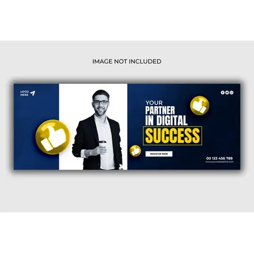Digital marketing agency and corporate Facebook cover template
