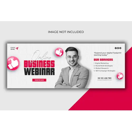 Digital marketing agency and corporate Facebook cover template