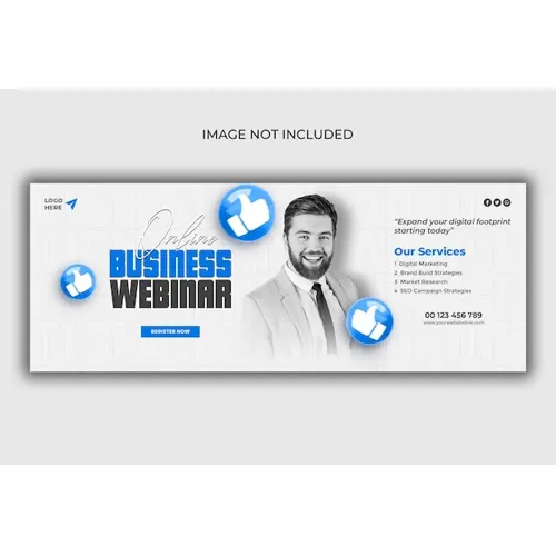 Digital marketing agency and corporate Facebook cover template