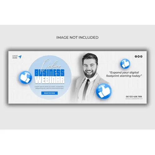 Digital marketing agency and corporate Facebook cover template