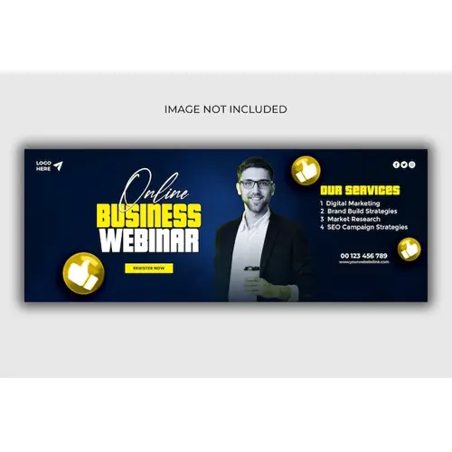Digital marketing agency and corporate Facebook cover template