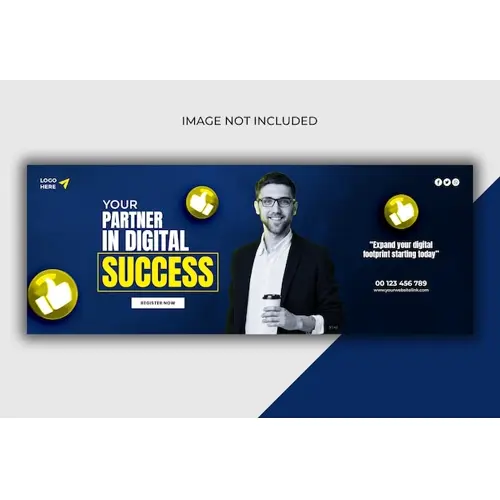 Digital marketing agency and corporate Facebook cover template