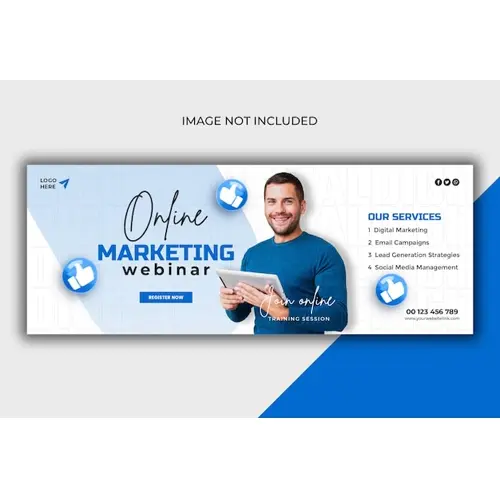 Digital marketing agency and corporate Facebook cover template
