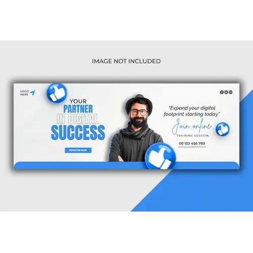 Digital marketing agency and corporate Facebook cover template