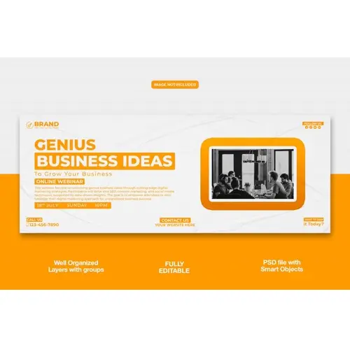 Digital Marketing Agency Facebook cover banner or corporate template