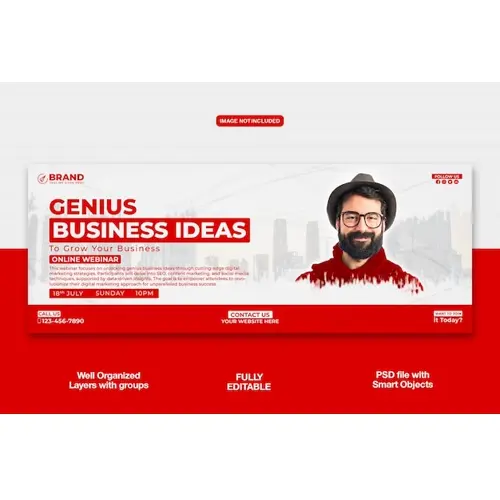 Digital Marketing Agency Facebook cover banner or corporate template