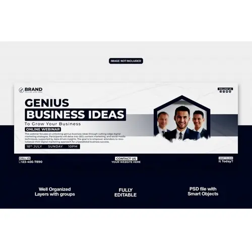Digital Marketing Agency Facebook cover banner or corporate template