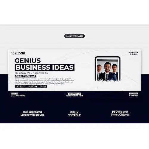 Digital Marketing Agency Facebook cover banner or corporate template