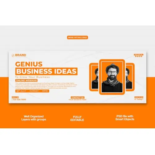 Digital Marketing Agency Facebook cover banner or corporate template