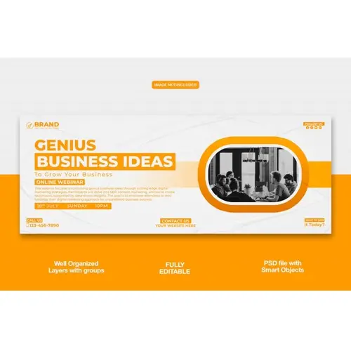 Digital Marketing Agency Facebook cover banner or corporate template