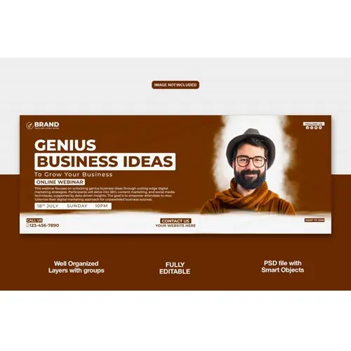 Digital Marketing Agency Facebook cover banner or corporate template