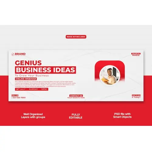 Digital Marketing Agency Facebook cover banner or corporate template