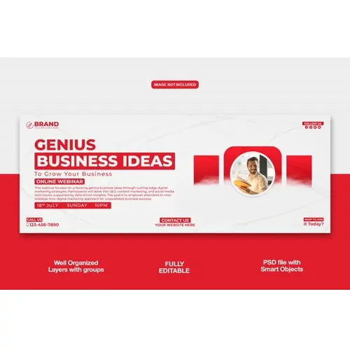 Digital Marketing Agency Facebook cover banner or corporate template